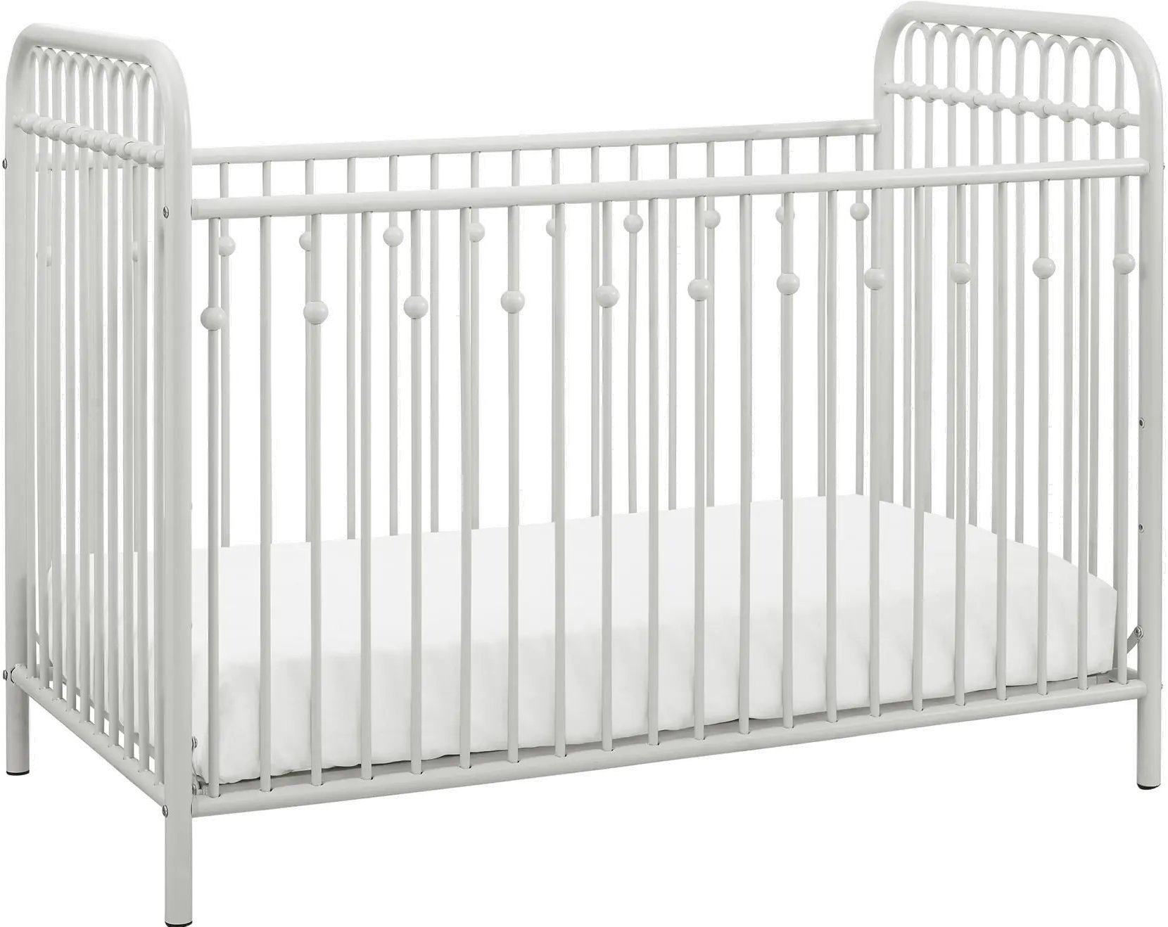 Monarch Hill Ivy Off White Metal Baby Crib-4
