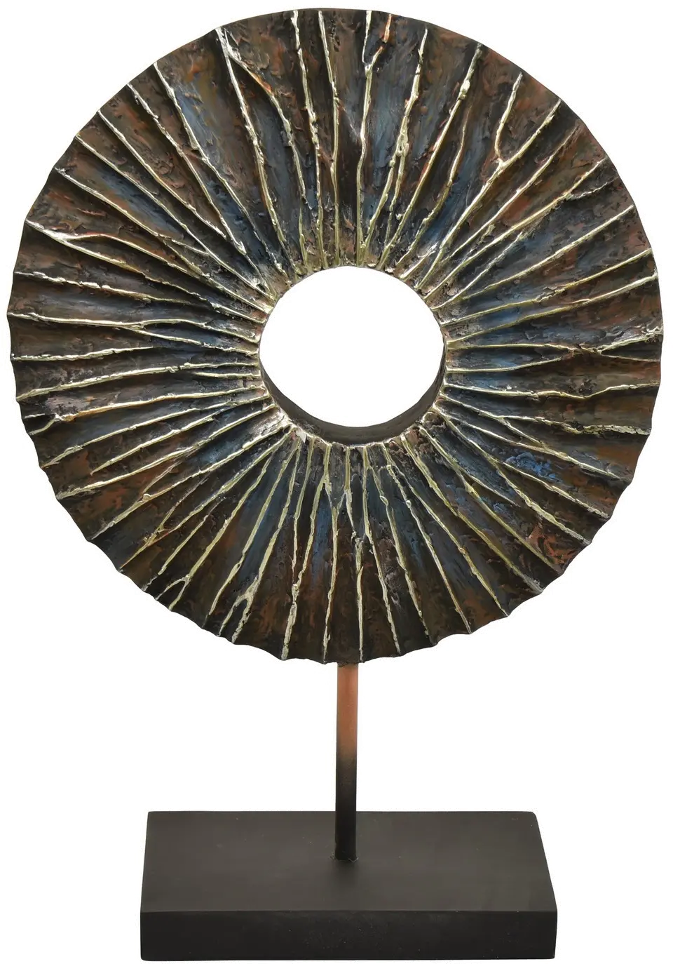 Medium 14-Inch Multi-Colored Circle Statue-1