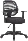 Boss Commercial Grade Black Mesh Task Chair with Arms