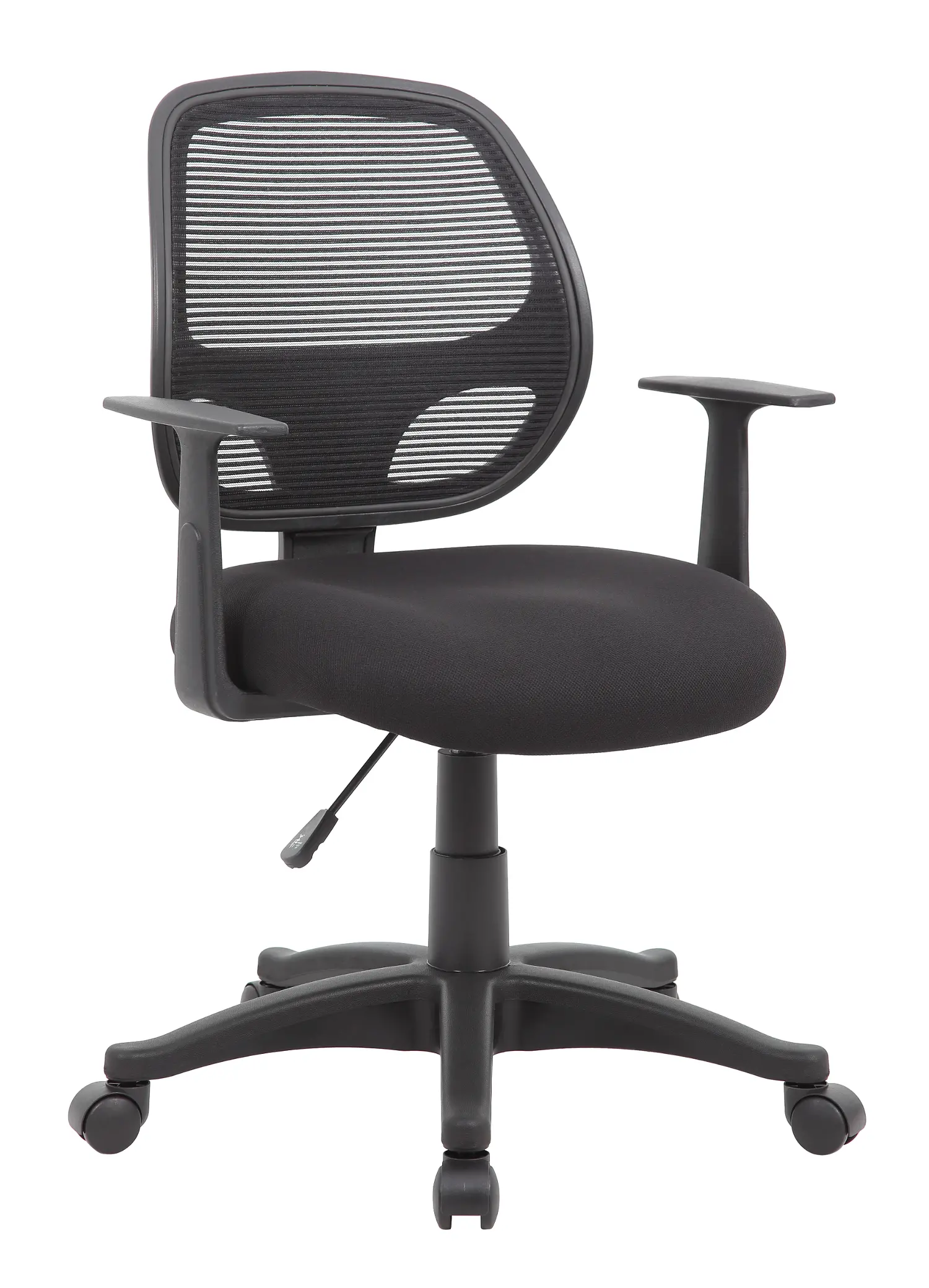Boss Commercial Grade Black Mesh Task Chair with Arms-1