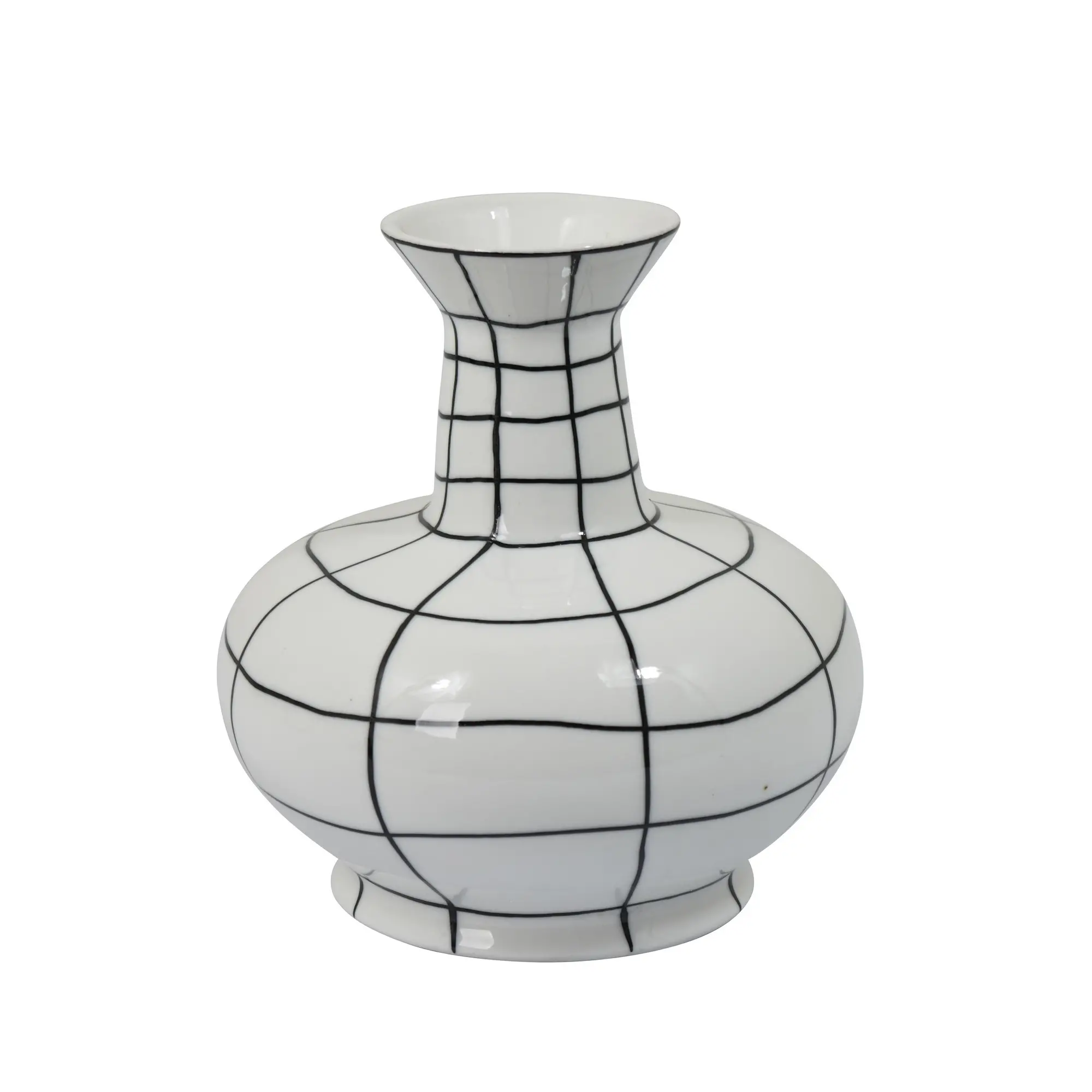 Ami 7 White and Black Vase-1