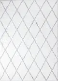 A164-WHGY-5X7.6-AND104 Faris White and Gray 5 x 8 Area Rug