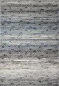 C191-MULTI-9X12-CM106 Lacey Gray and Blue Geometric 9 x 12 Area Rug