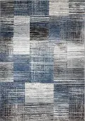 C191-BLBE-5X7.6-CM109 Laney Blue and Gray 5 x 8 Area Rug