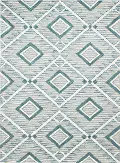 R120-TE-76X96-CL219 Ember Geometric Teal 8 x 10 Area Rug