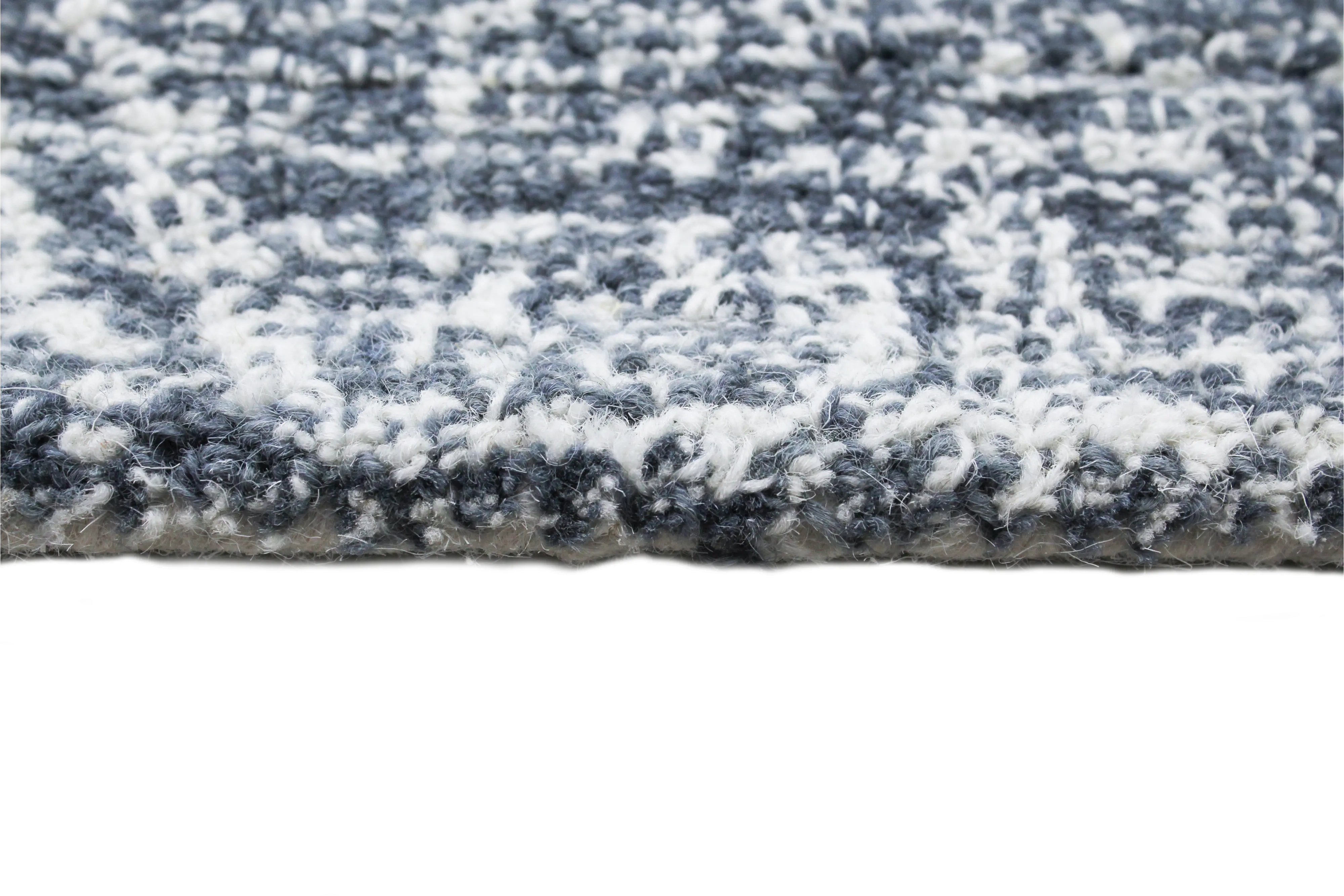 R131-SLA-2.6X8-AL120 Nathanial Slate and White Striped 8 Foot Runner Rug-6