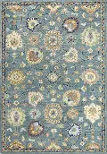 R131-TE-2.6X8-AL132 Novalie Floral Teal 8 Foot Runner Rug