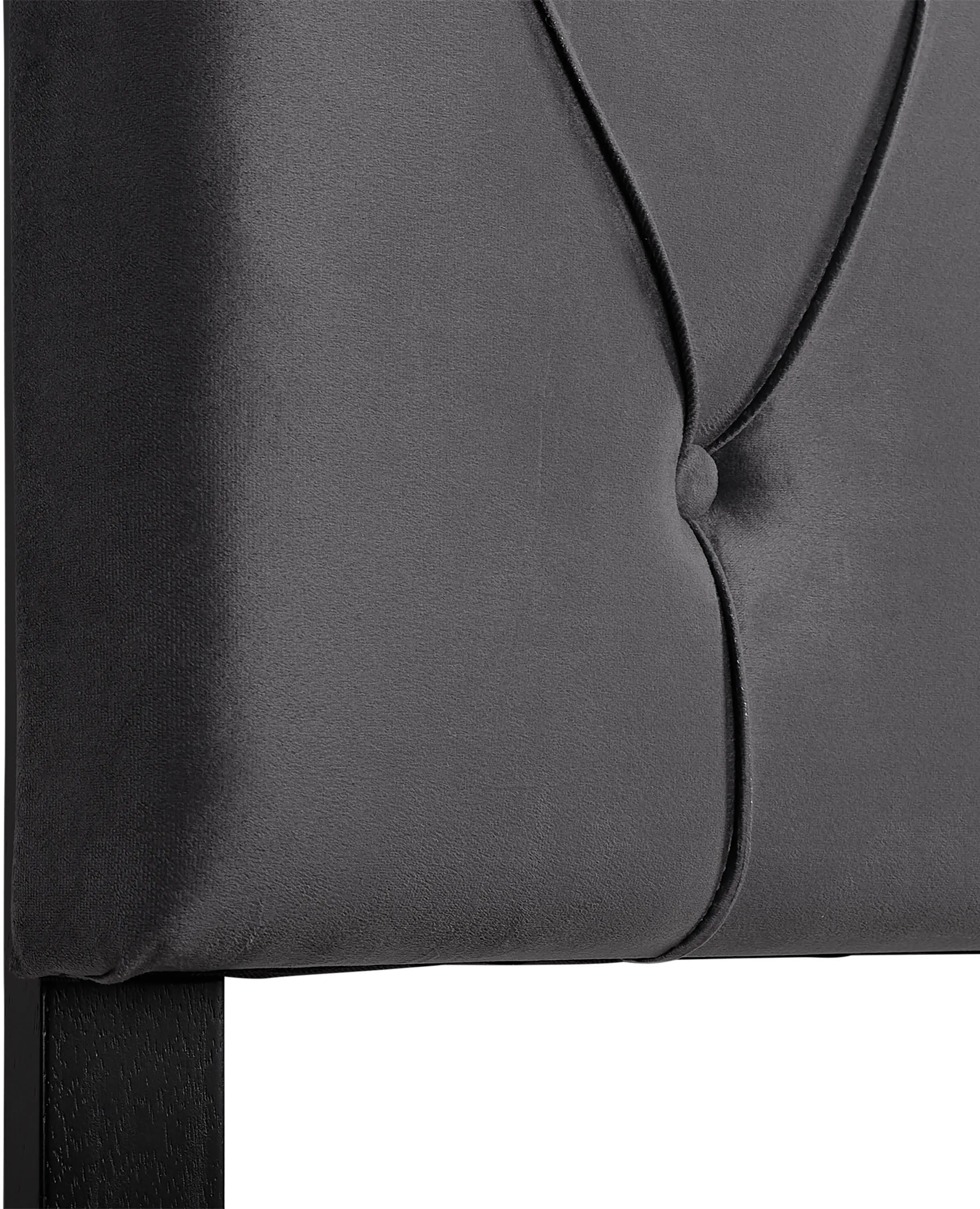 Catalina Gray Velvet Twin Headboard-4