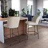Addison White Boucle Bar Stools, Set of 2