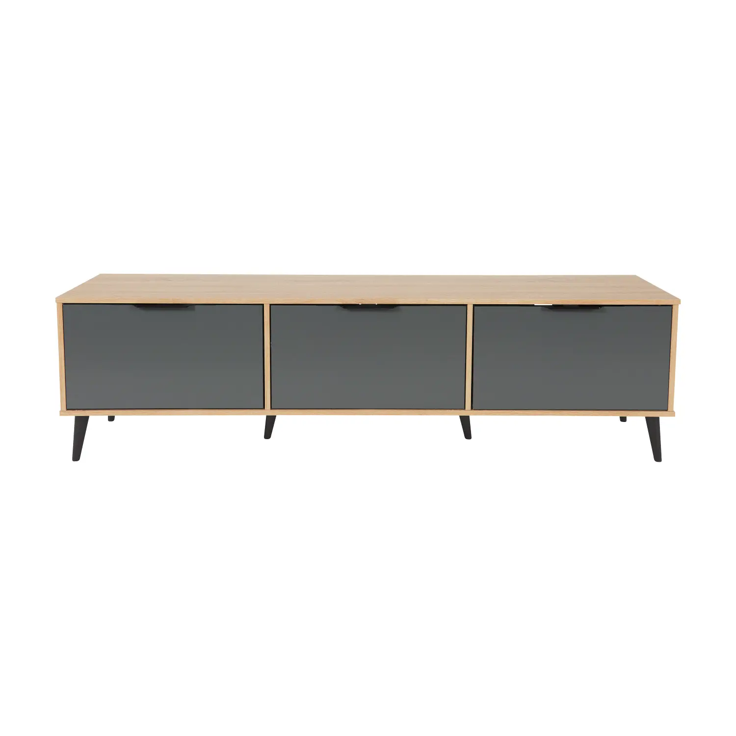 Cole Light Brown Closed Storage TV Stand-1