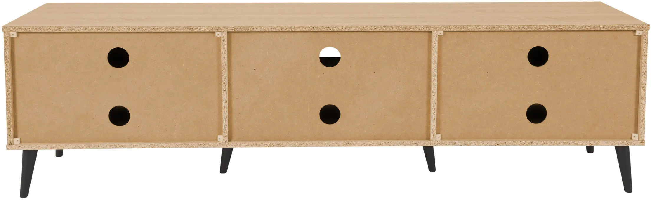 Cole Light Brown Closed Storage TV Stand-6