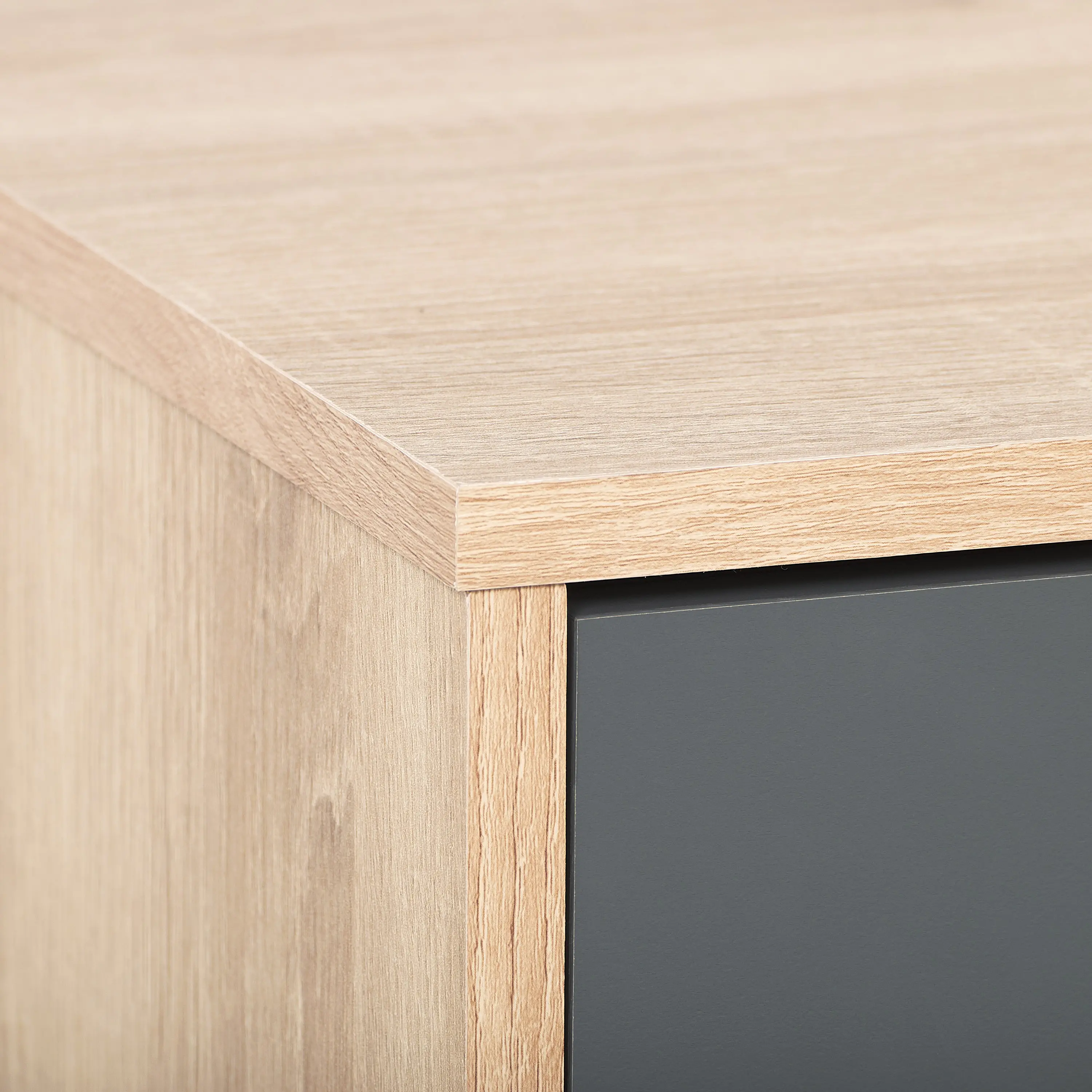 Cole Light Brown Closed Storage TV Stand-7