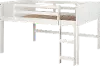 Louver White Twin Loft Bed