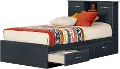 15132 Ulysses Blueberry Twin Bed and Headboard Set