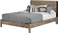 15137 Munich Weathered Oak Queen Platform Bed Set - South Shore