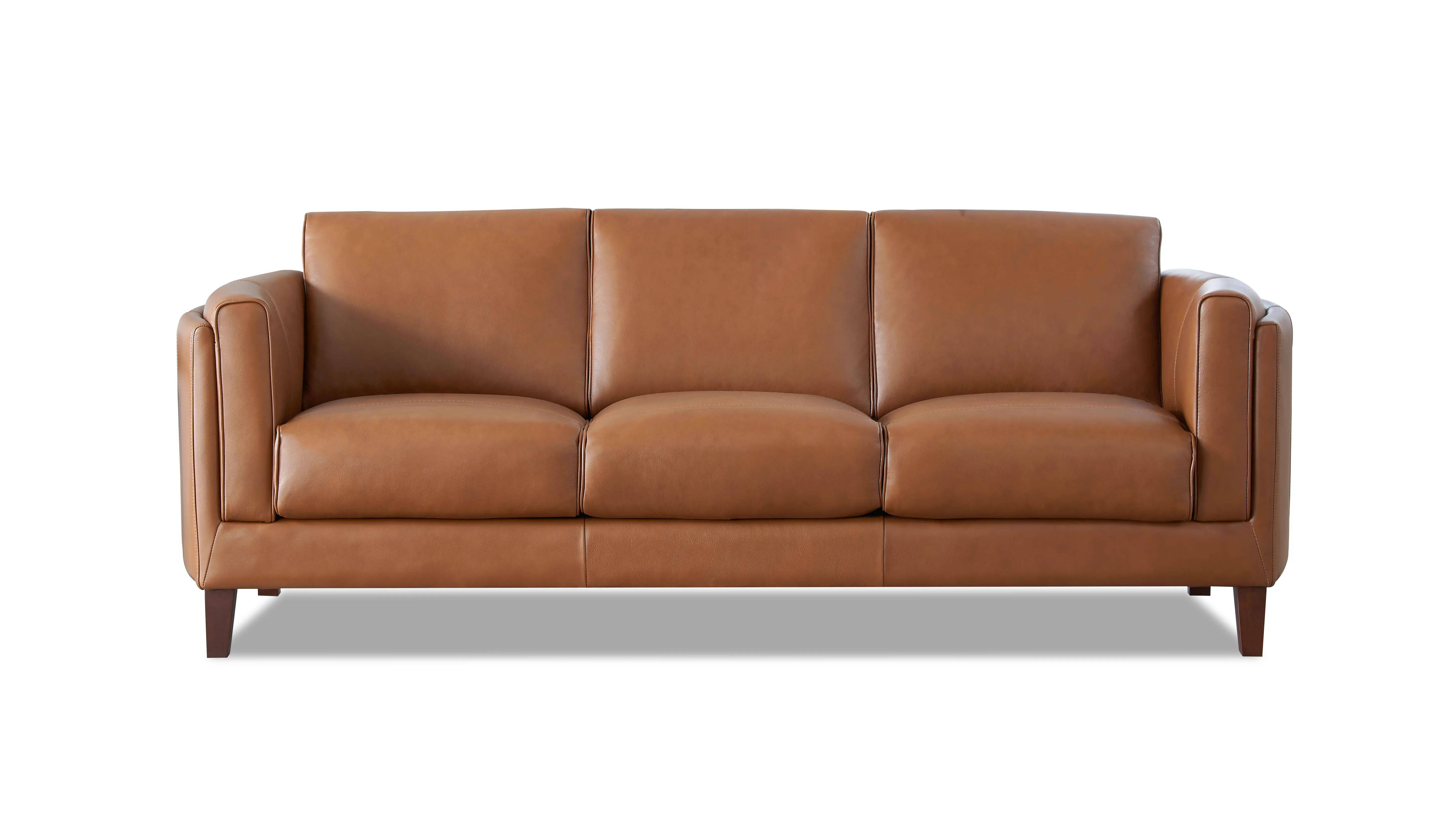Pacer Nutmeg Top Grain Leather Sofa-1