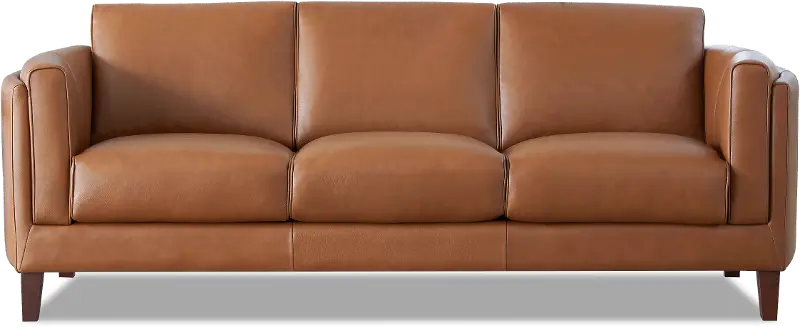 Pacer Nutmeg Top Grain Leather Sofa