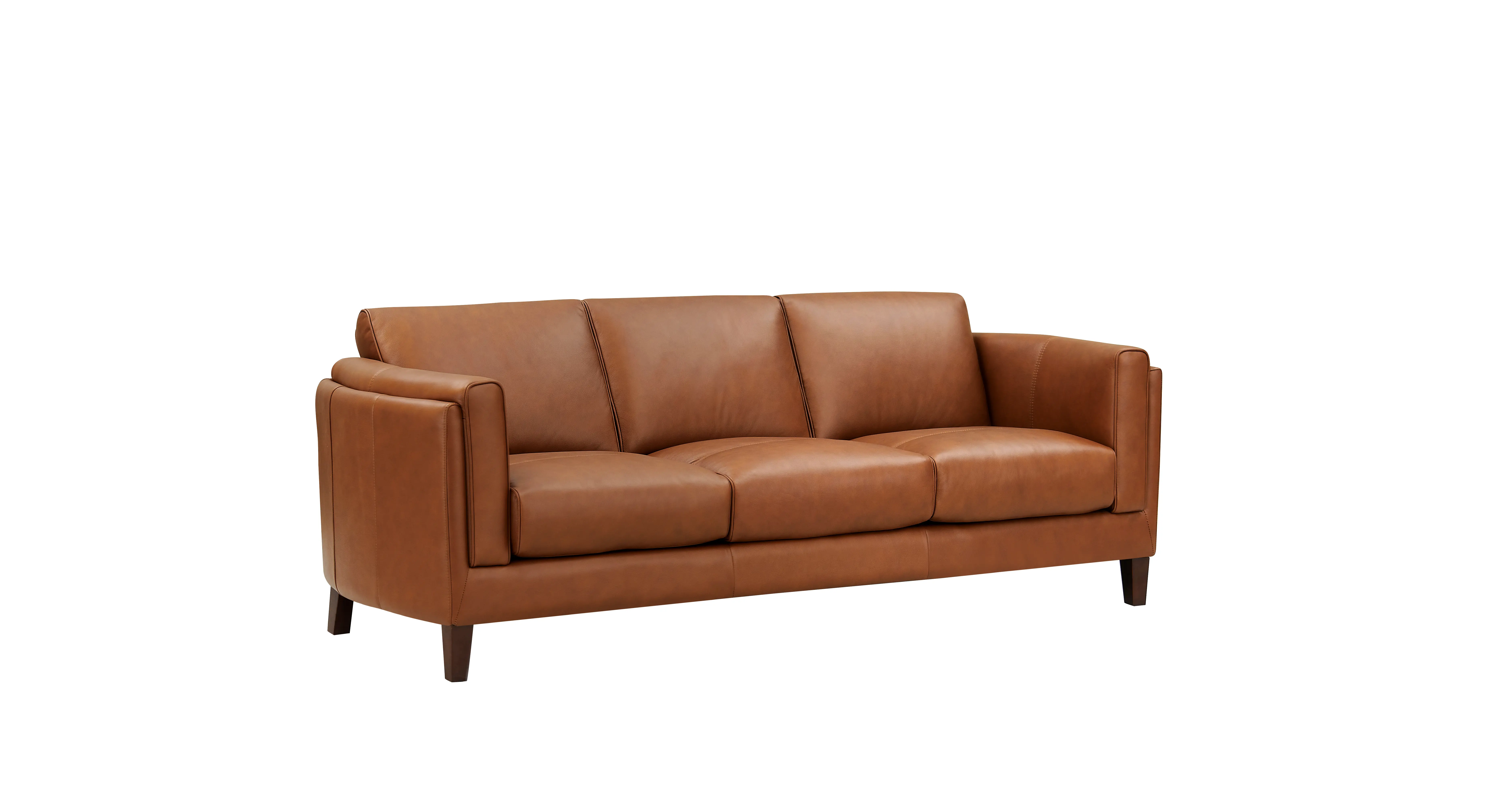 Pacer Nutmeg Top Grain Leather Sofa-2