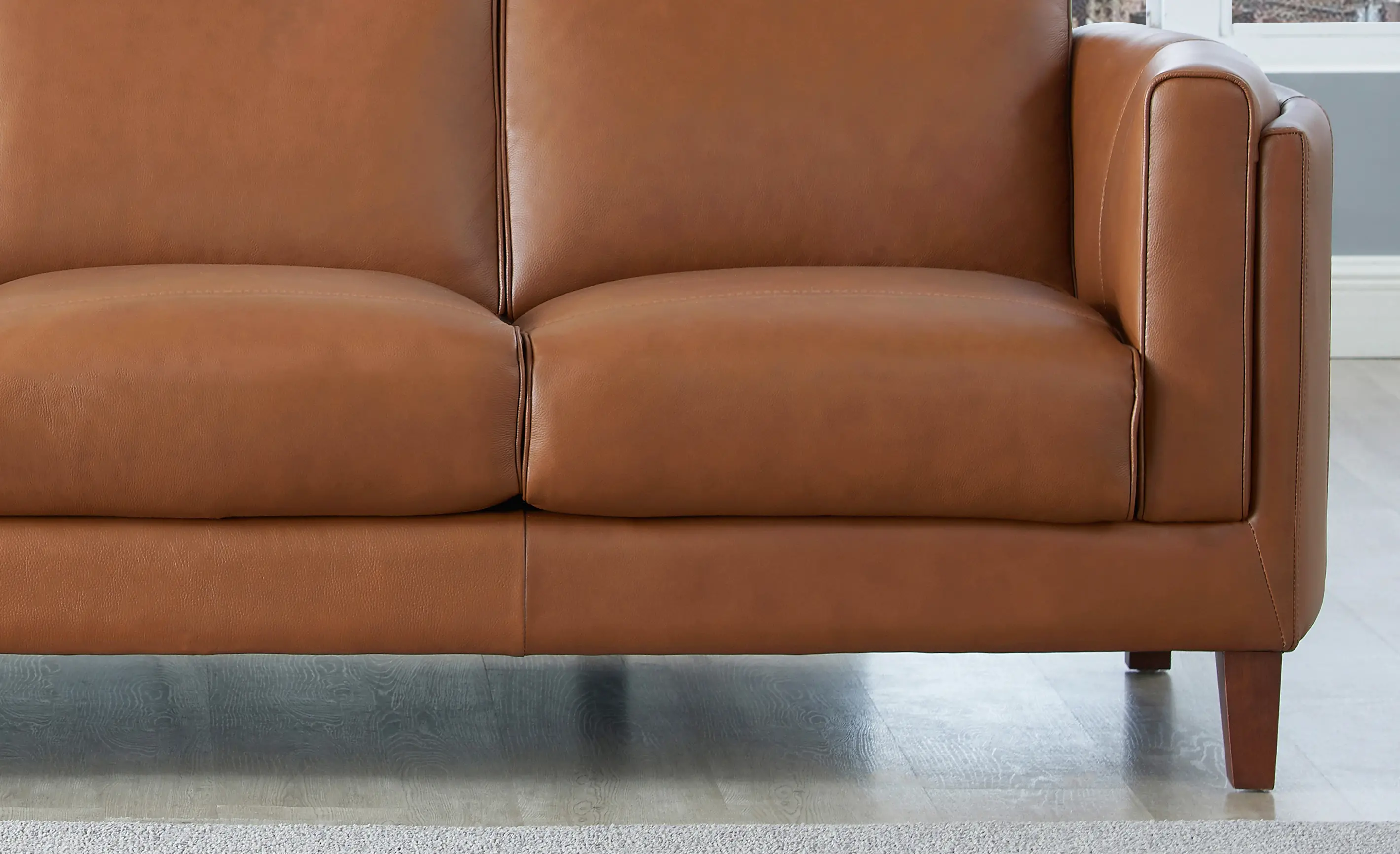 Pacer Nutmeg Top Grain Leather Sofa-6