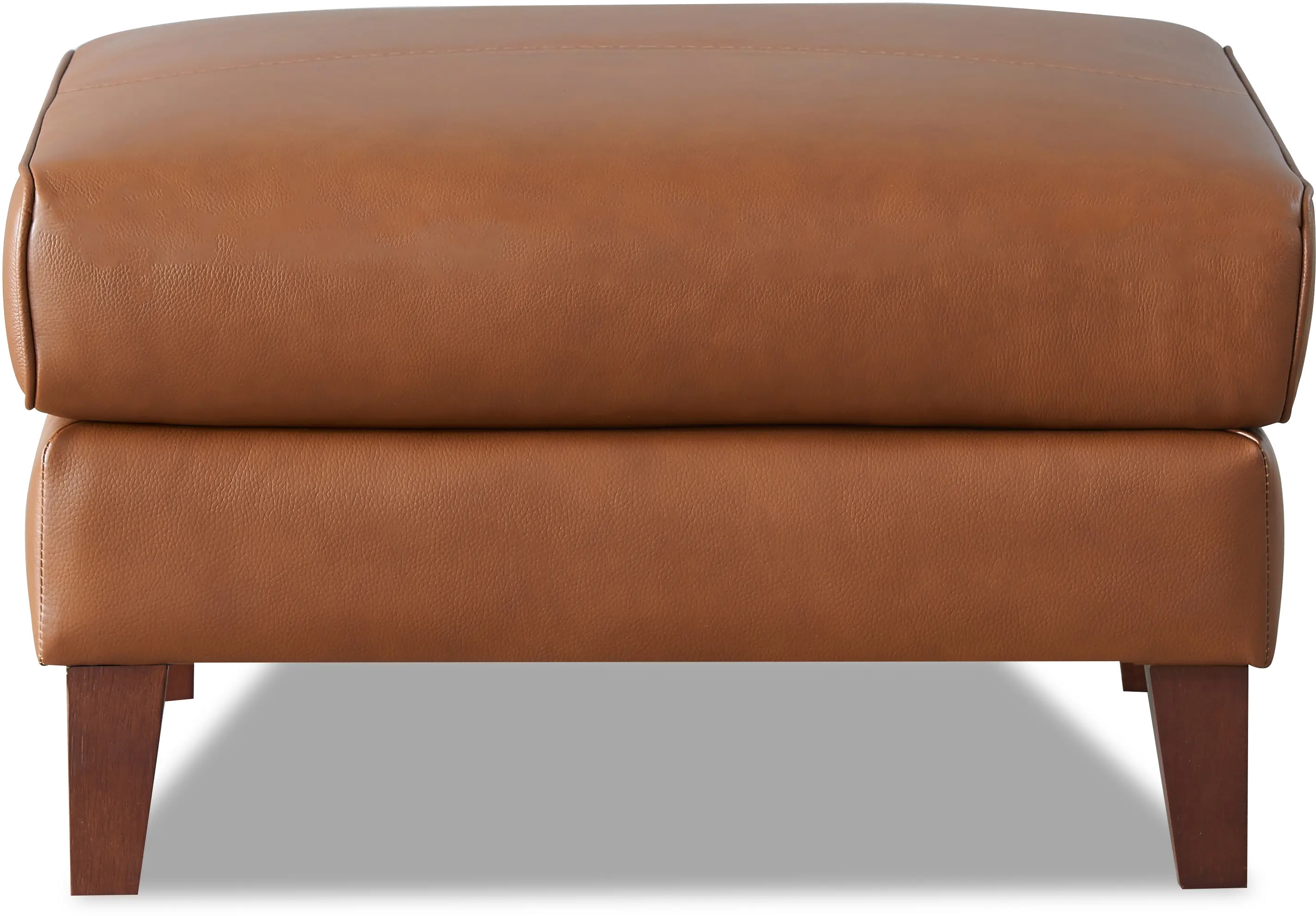 Pacer Nutmeg Top Grain Leather Ottoman-1