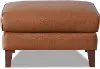 Pacer Nutmeg Top Grain Leather Ottoman