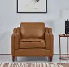 Ballari Cognac Brown Leather Accent Chair