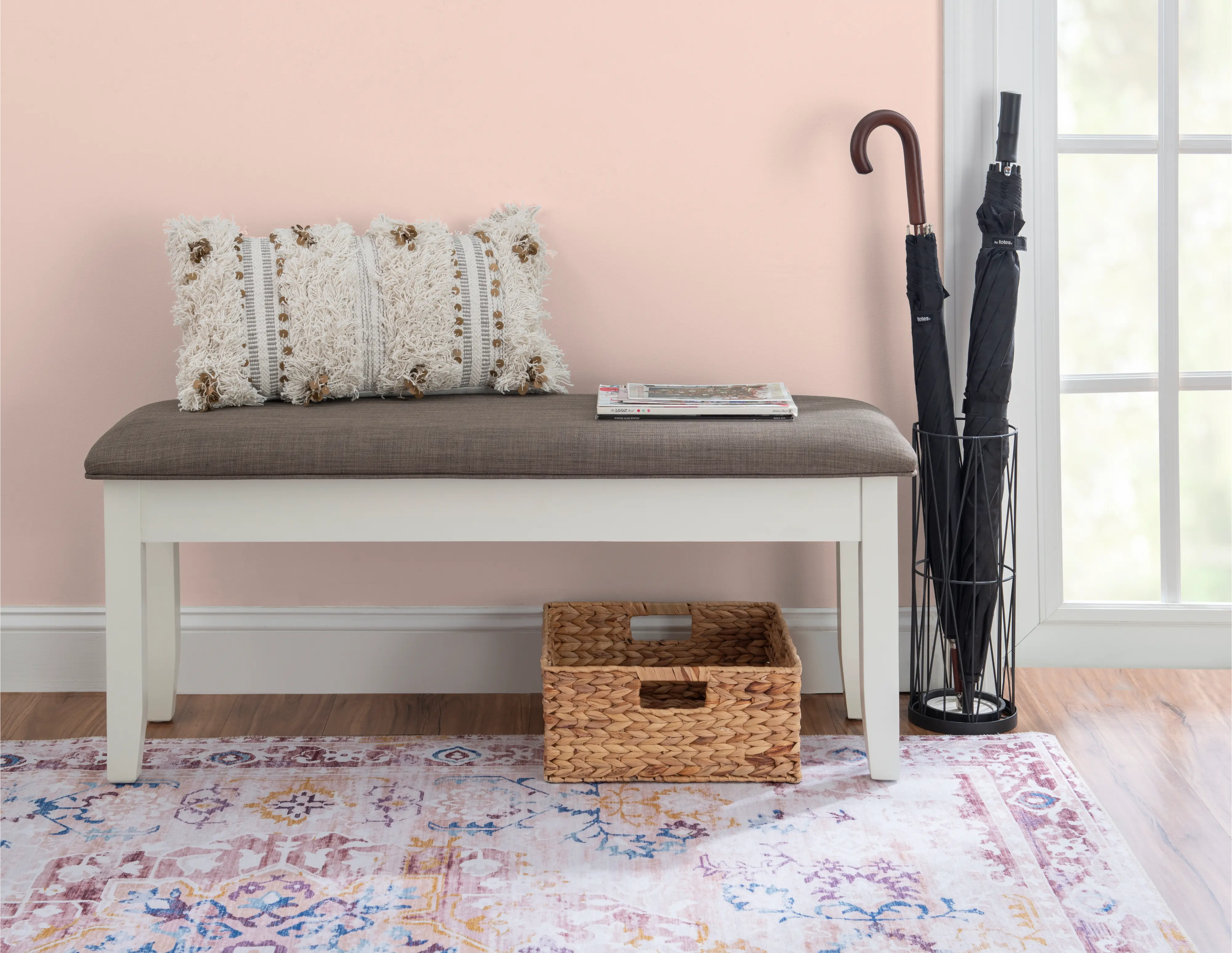 Jane Off White Dining Room Bench-1