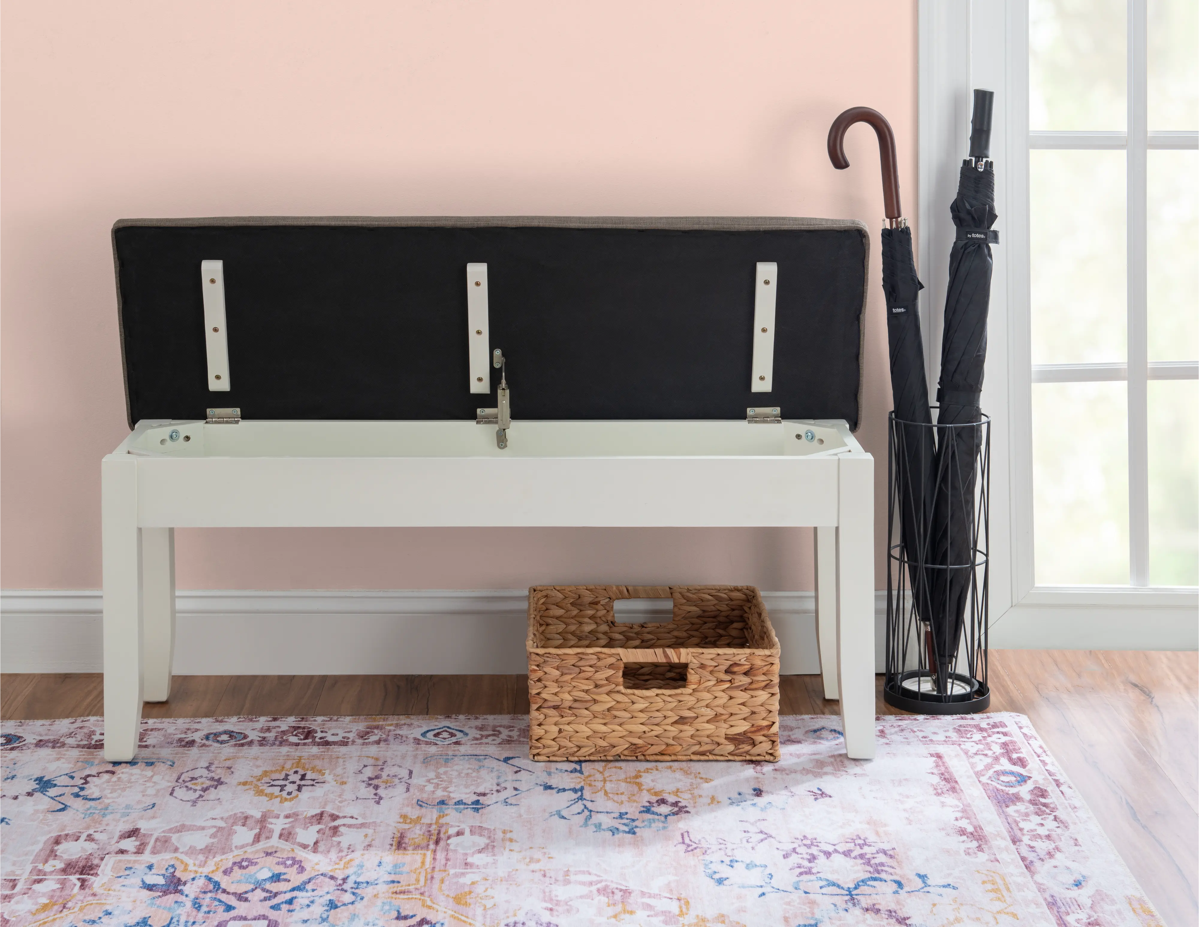 Jane Off White Dining Room Bench-3