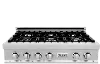 RTS-36 ZLINE Gas Rangetop - DuraSnow® Stainless Steel 36 Inch