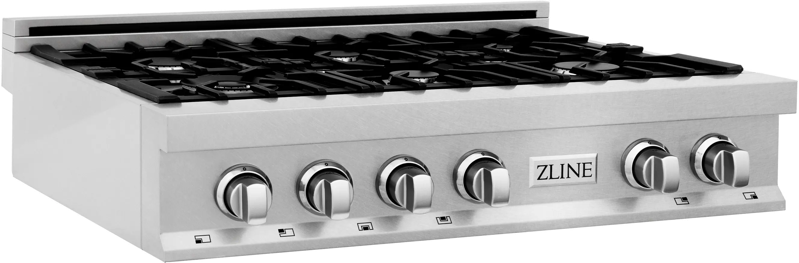 RTS-36 ZLINE Gas Rangetop - DuraSnow® Stainless Steel 36 Inch-3