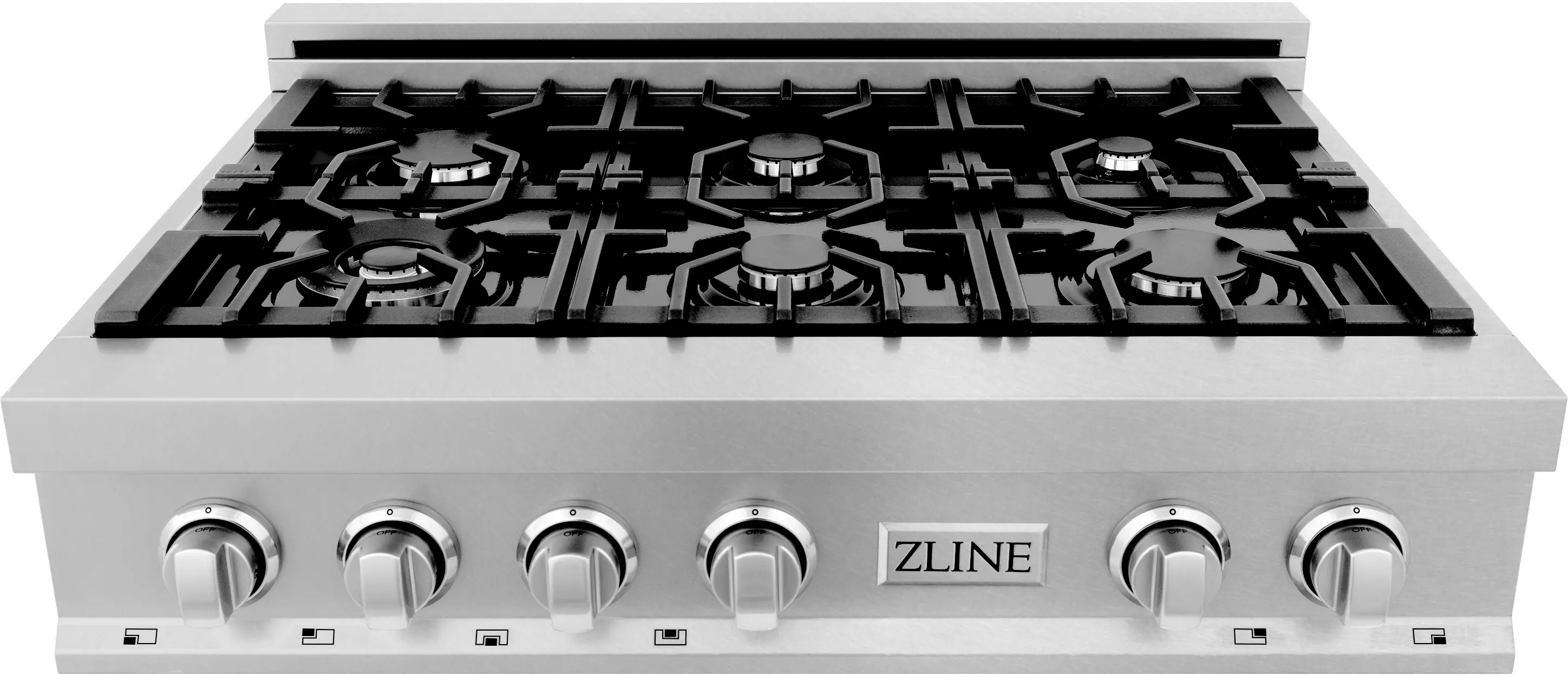 RTS-36 ZLINE Gas Rangetop - DuraSnow® Stainless Steel 36 Inch-4