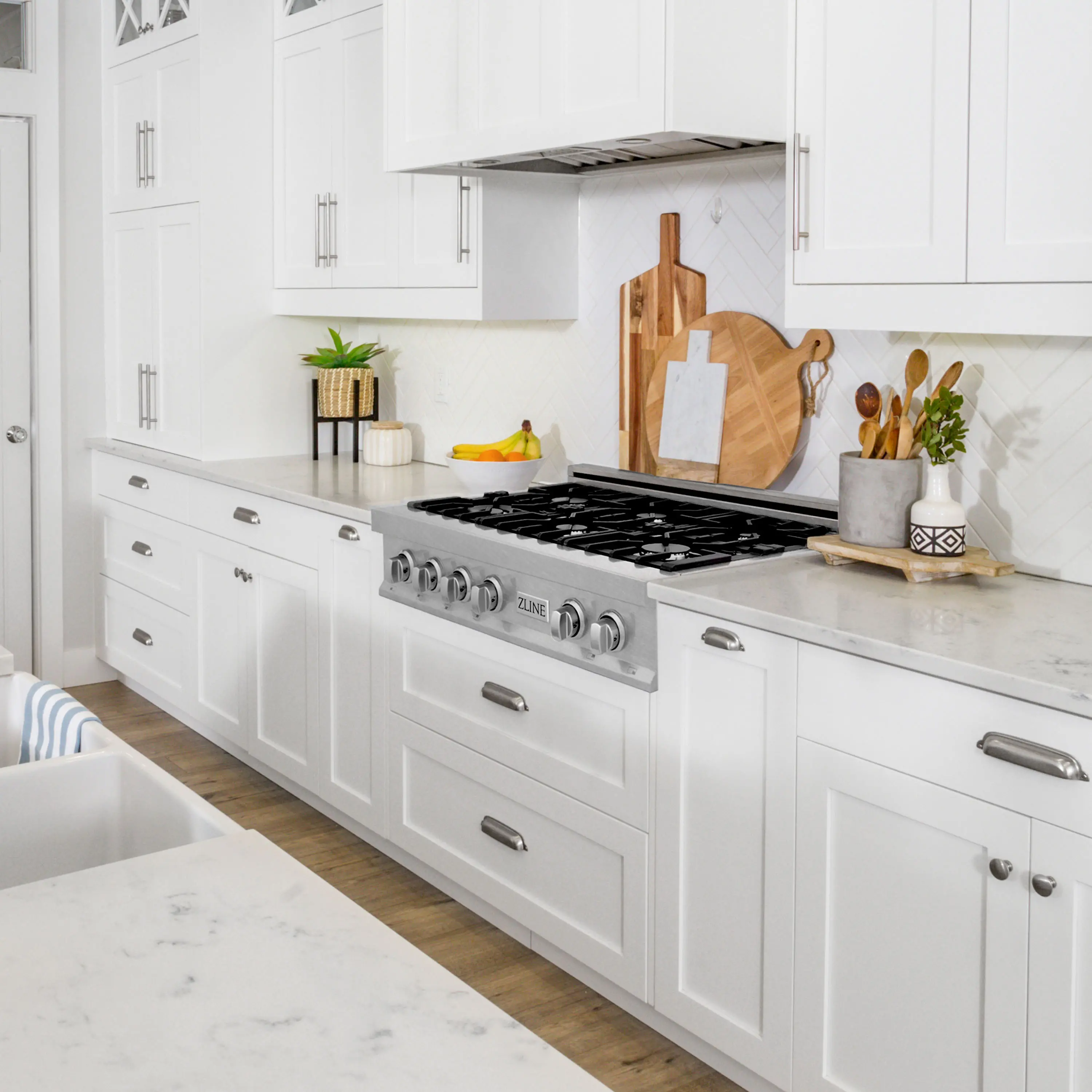 RTS-36 ZLINE Gas Rangetop - DuraSnow® Stainless Steel 36 Inch-8