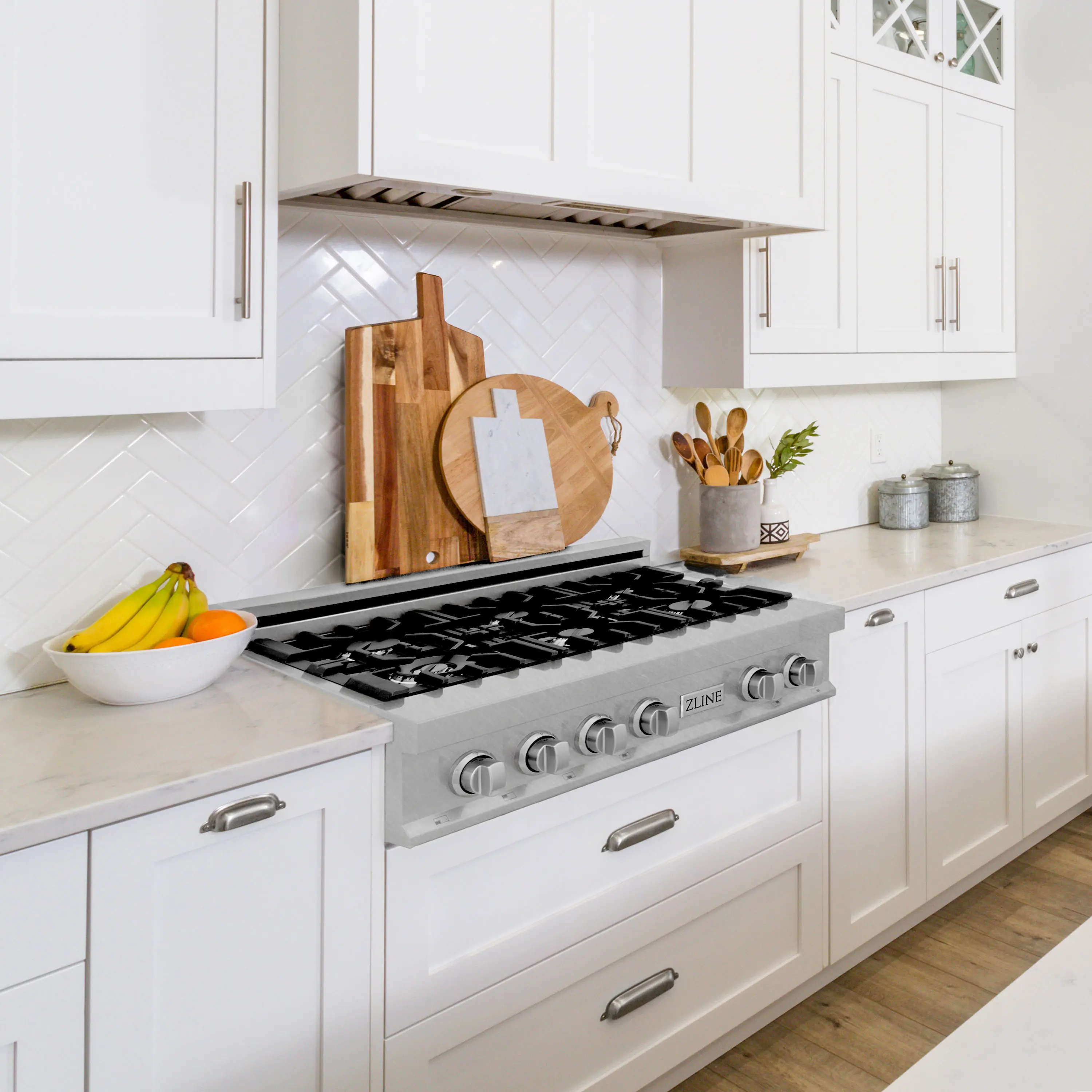 RTS-36 ZLINE Gas Rangetop - DuraSnow® Stainless Steel 36 Inch-9
