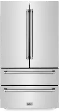 RFM-36 ZLINE 36 22.5 cu ft French Door Refrigerator - Stainless Steel Counter Depth