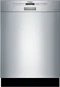 SHE53B75UC Bosch 300 Front Control Dishwasher - Stainless Steel