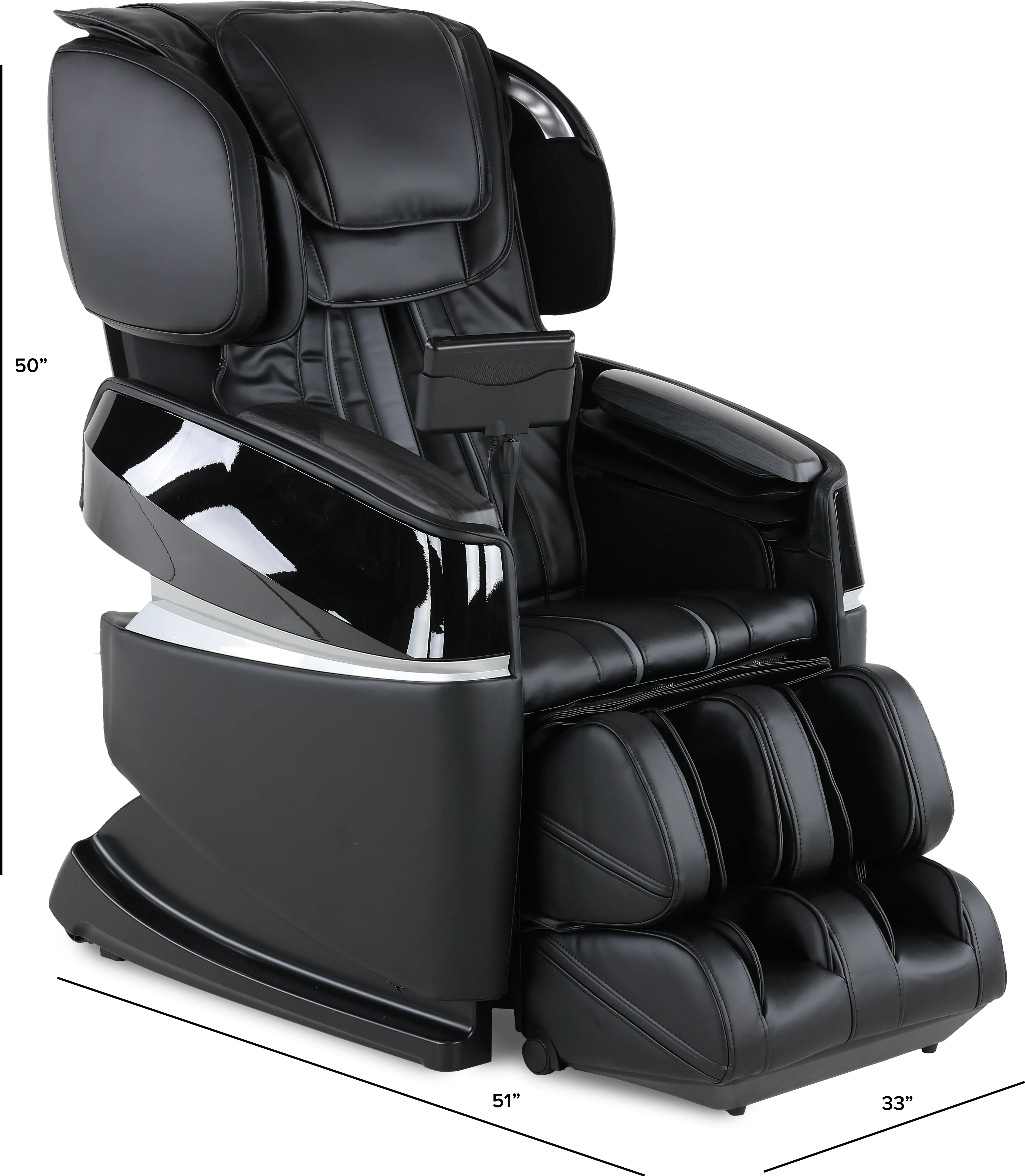CZ-681/MSG/CHR/BLACK Cozzia Black CZ-681 Zen 3D Pro Massage Chair-3