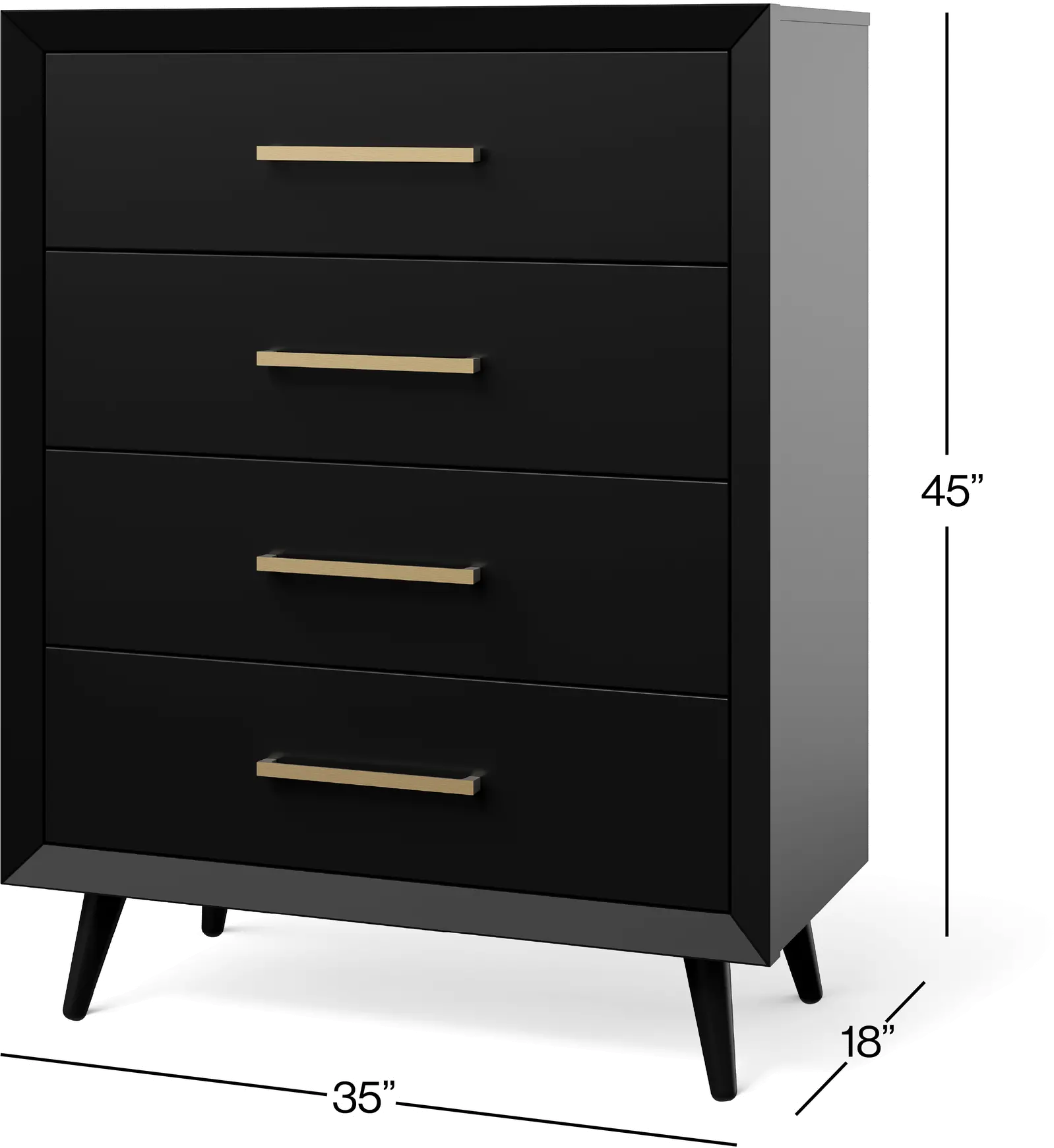 F03302.89 Cranbrook Ebony 4-Drawer Chest of Drawers-10