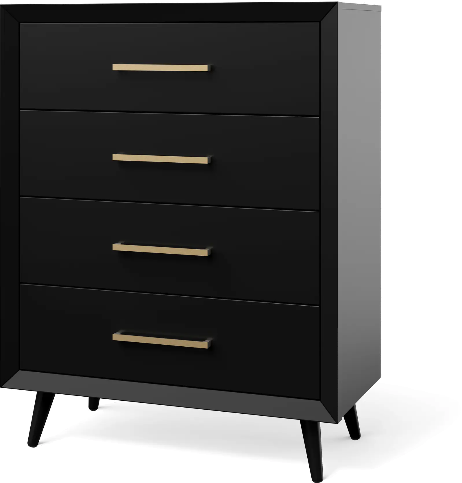 F03302.89 Cranbrook Ebony 4-Drawer Chest of Drawers-1