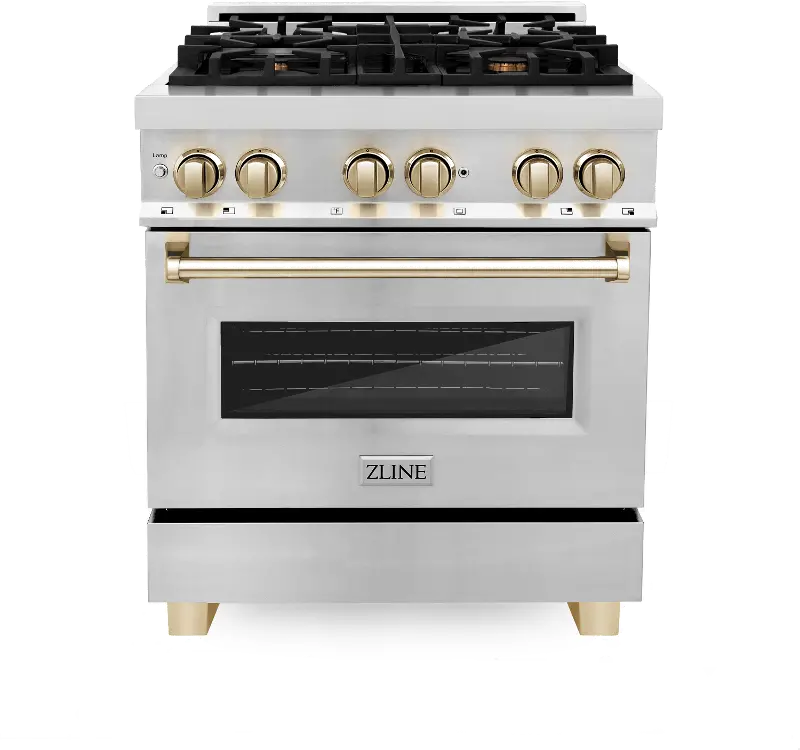 ZLINE Autograph Edition 4.0 cu ft Dual Fuel Range - Stainless Steel