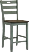 IDF-3125GR-PC Elda Green Counter Height Stool, Set of 2