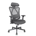 IDF-6031-BK Domie Metal and Mesh Black Adjustable Office Chair