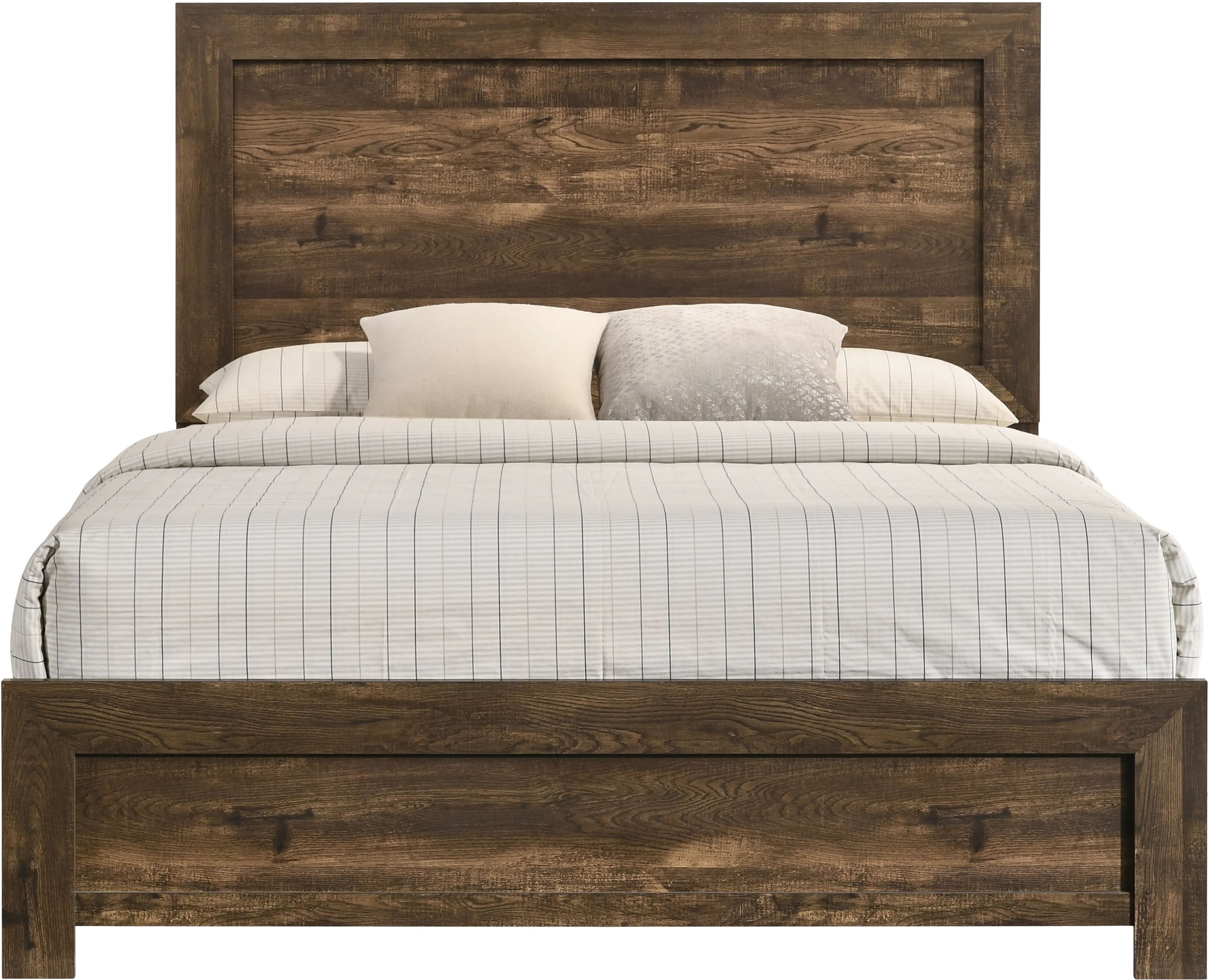 IDF-7124WN-Q Kodo Walnut Brown Queen Bed-1