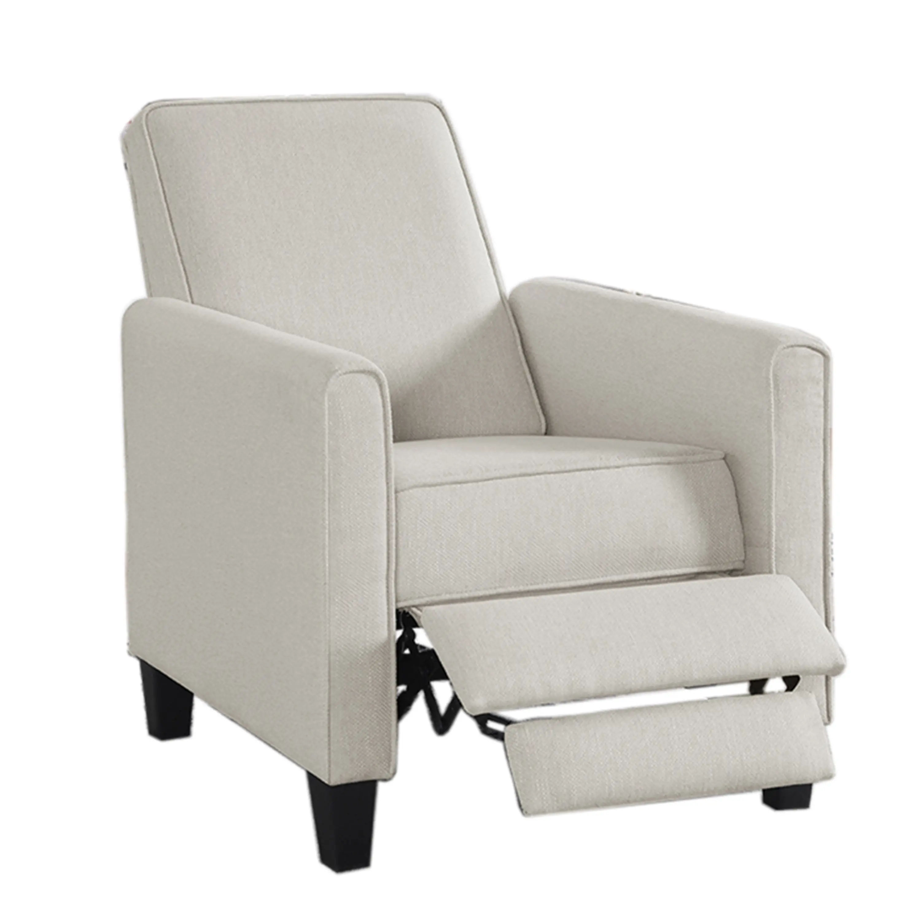 IDF-AC827BG Ducee Beige Fabric Push Back Chair-1