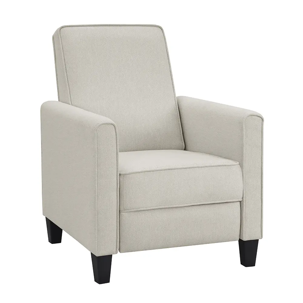 IDF-AC827BG Ducee Beige Fabric Push Back Chair-2