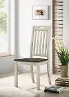 IDF-3184SC Kadda Antique White Dining Chair, Set of 2
