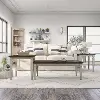 IDF-4388BW-3PK Condway Antique White 3 Piece Coffee Table Set