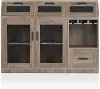 HFW-1675C13 Coffman Brown Buffet with Wine Storage