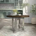 IDF-3184RT Kadda Antique White Round Dining Table
