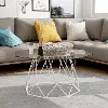 IDF-4374WH-C Growder White Coffee Table