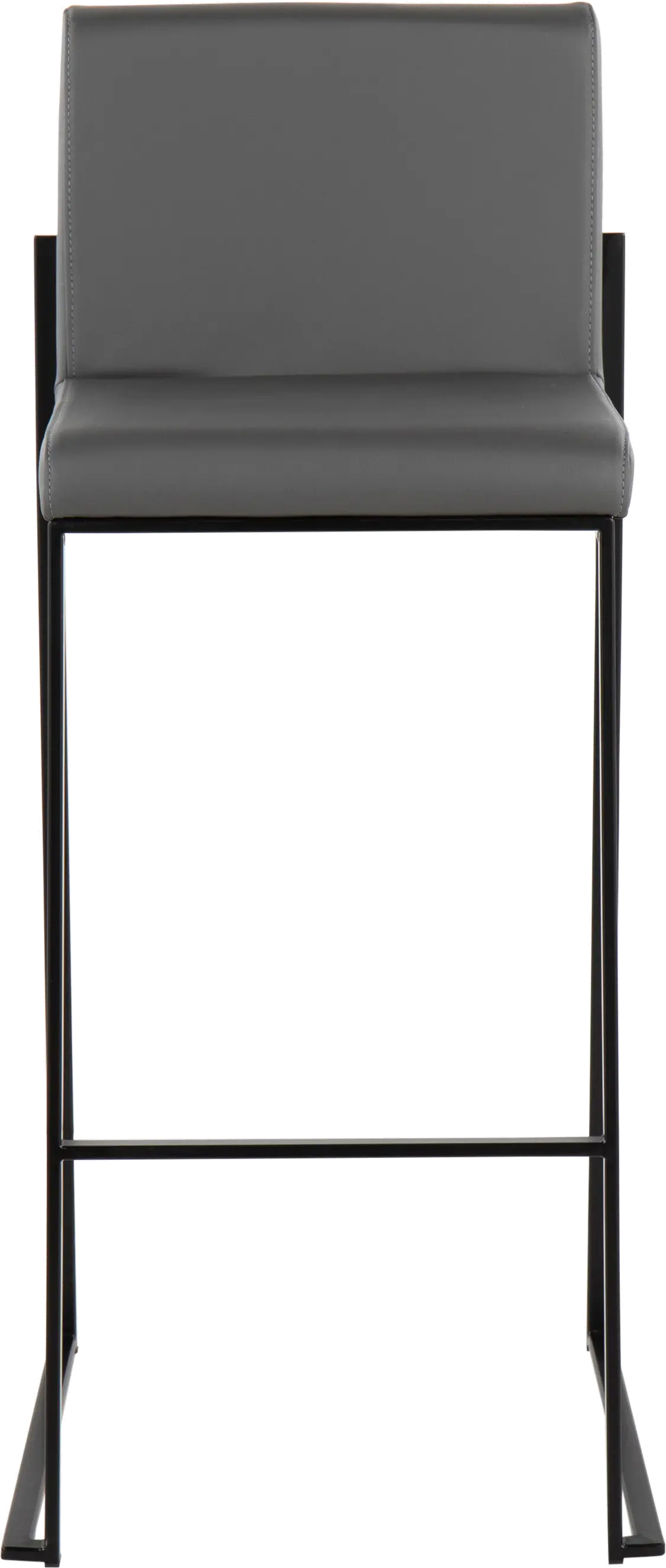 B30-FUJIHB BKGY2 Fuji Black and Gray Bar Stool, Set of 2-3